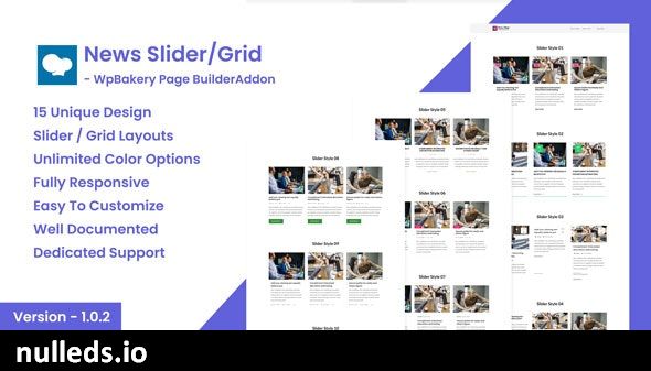 News Post Sliders News Post Grid Builder Addon - WpBakery Page Builder Wordpress