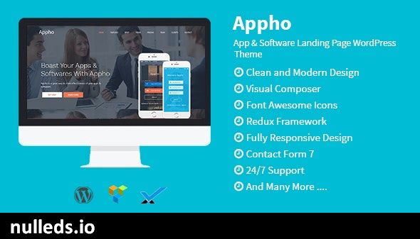 Appho - App & Software Landing Page WordPress Theme