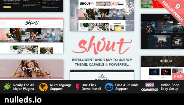 Shout - Blogging WordPress Theme