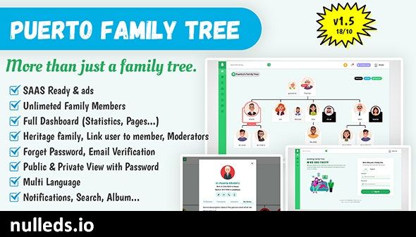 Puerto Family Tree Builder SAAS