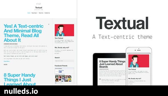 Textual - A Text-Centric WordPress Blog Theme