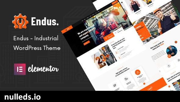 Endus - Industrial Manufacturing WordPress Theme