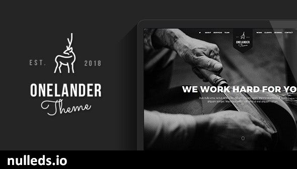 OneLander | Creative Landing Page WordPress Theme