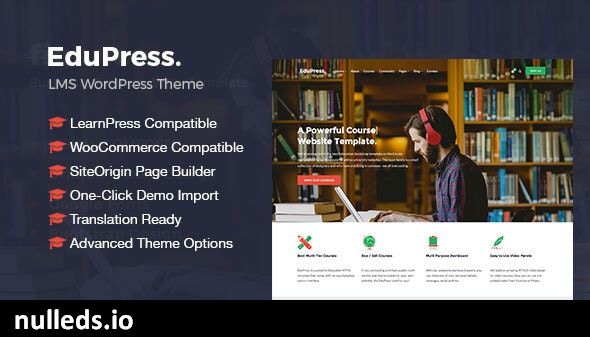 EduPress | Responsive LMS, University Education WordPress Theme