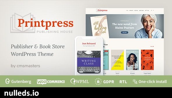 Printpress -  Book Publishing WordPress Theme