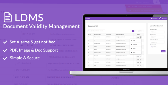 LDMS -  Document Validity Manager