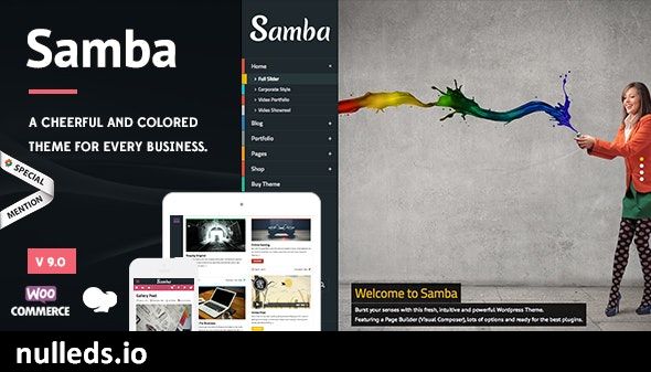 Samba - Colored WordPress Theme