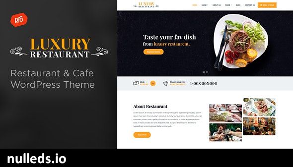 Luxury - Restaurant & Cafe Theme