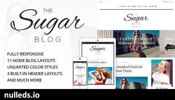 Sugar - Clean & Personal WordPress Blog Theme