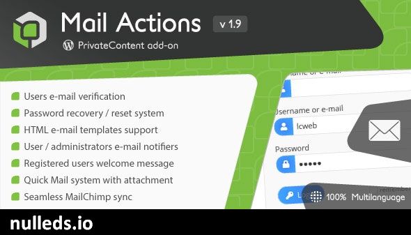 PrivateContent - Mail Actions add-on