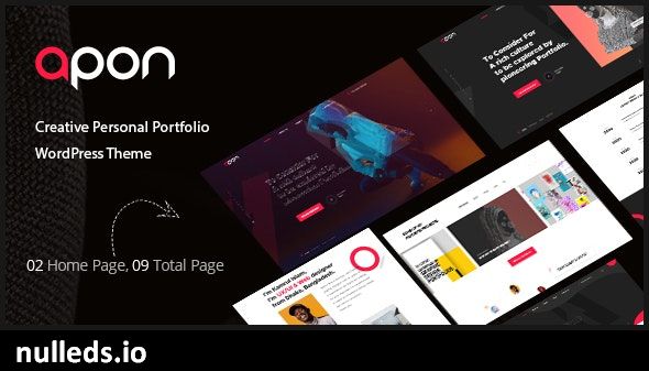 Apon - Creative Portfolio WordPress Theme