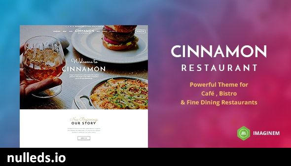 Cinnamon Restaurant Theme for WordPress