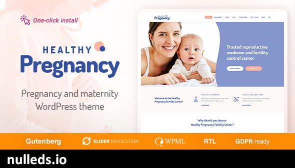 Healthy Pregnancy - Health & Medical WordPress Theme