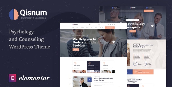 Qisnum - Psychology & Counseling WordPress Theme