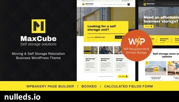 MaxCube | Moving & Self Storage Relocation Business WordPress Theme