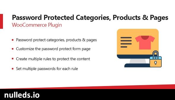 v2.7.1 Password Protected Categories, Products & Pages Plugin For WooCommerce