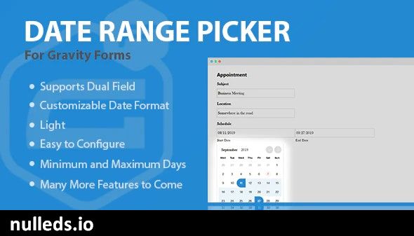 Gravity Forms Date Range Picker