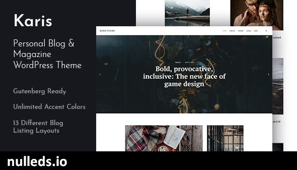 Karis - Personal Blog & Magazine WordPress Theme