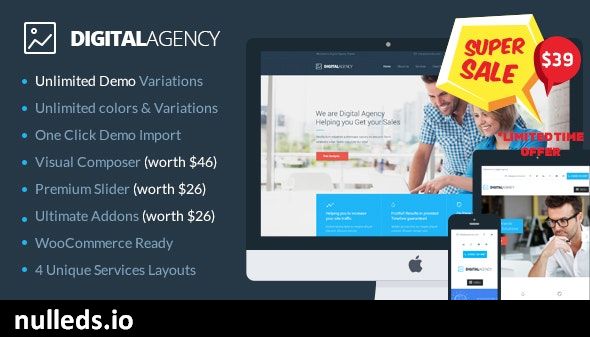 Digital Agency - SEO / Marketing WordPress Theme