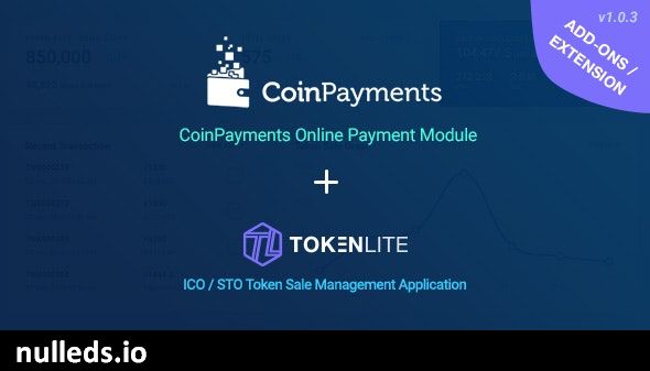 CoinPayments Pay Module for TokenLite - Online Crypto Payment Addon