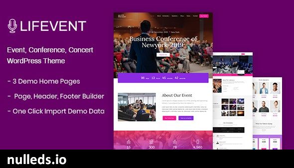 Lifevent - Event Conference WordPress Theme