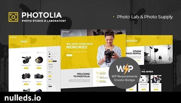 Photolia | Photo Company & Supply Store WordPress Theme