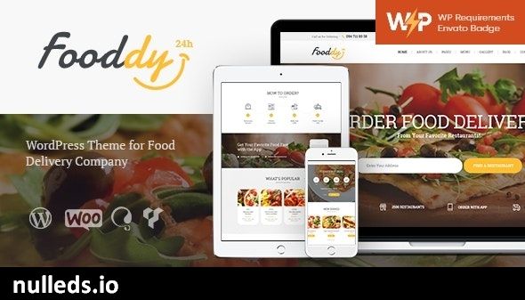 Fooddy 24/7 - Food Ordering & Delivery WordPress Theme + RTL