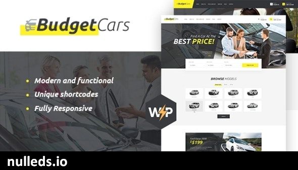 Budget Cars | Used Car Dealer & Rental WordPress Theme + Store