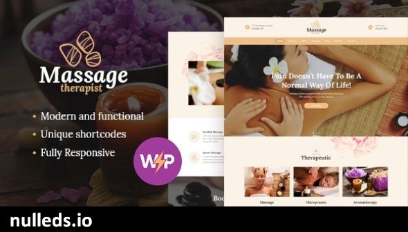 Massage Therapist and Spa Salon WordPress Theme