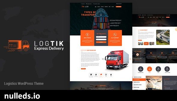 v2.0 Logtik | Logistics, Cargo and Transportation WordPress Theme