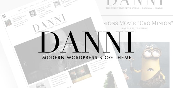 Danni — Minimalist WordPress Blog Theme