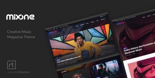 Mixone -  WordPress Music Magazine with Ajax and Continuous Playback