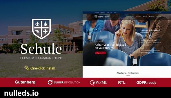 Schule - School & Education WordPress Theme with LMS