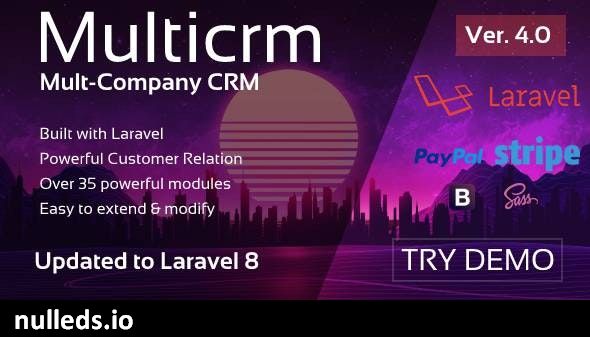 Multicrm - Multipurpose Laravel CRM.