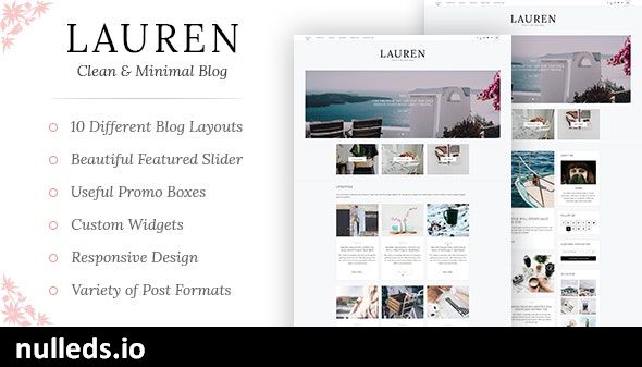 Lauren - Clean & Minimal Blog WordPress Theme