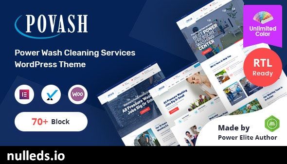 Povash | Power Wash  WordPress Theme + RTL