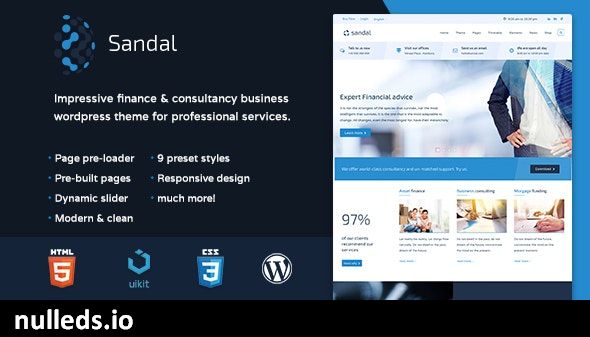 Sandal - Finance & Consultancy Business WordPress Theme