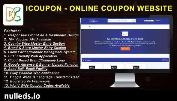 iCoupon - Online Coupon Listing Website