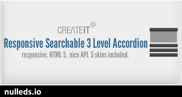 Responsive Searchable 3 Level Accordion For Wordpress