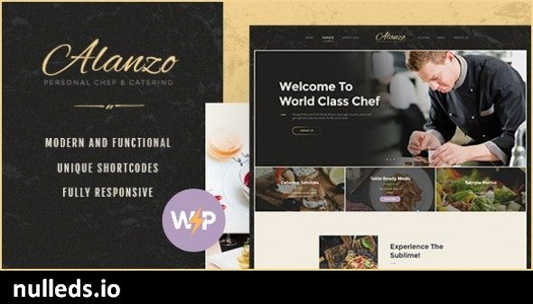 Alanzo | Personal Chef & Wedding Catering Event WordPress Theme