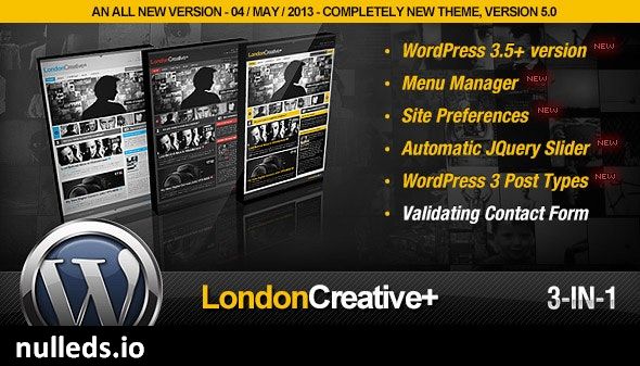 London Creative + (Portfolio & Blog WP Theme)