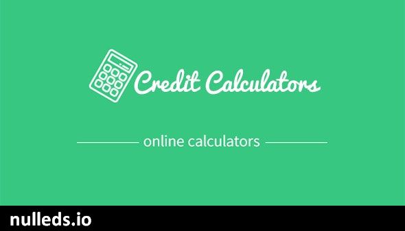 Credit calculators