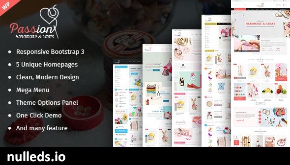 Passion - Handmade & Craft WooCommerce WordPress Theme