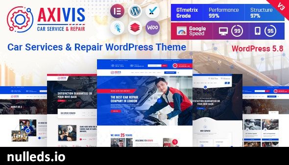 Axivis - Car Services & Repair WordPress Theme