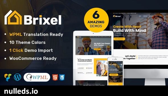 Brixel Building Construction WordPress Theme