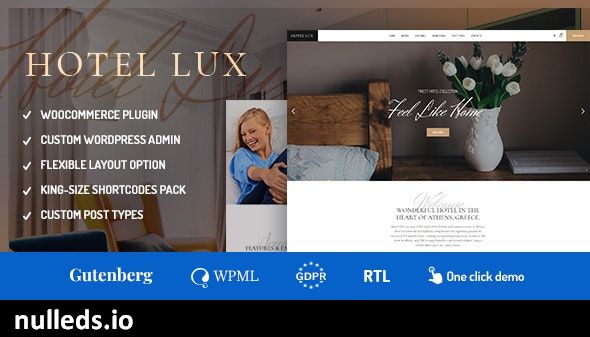 Hotel Lux - Resort & SPA WordPress Theme