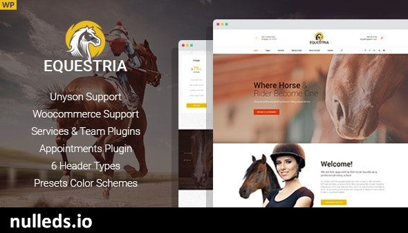 Equestria - Horse Riding Club WordPress Theme