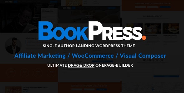 BookPress Single Author WP Landing Theme