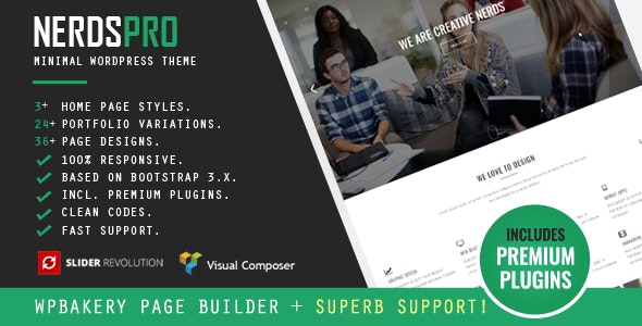 Nerdspro - Minimal WordPress Theme