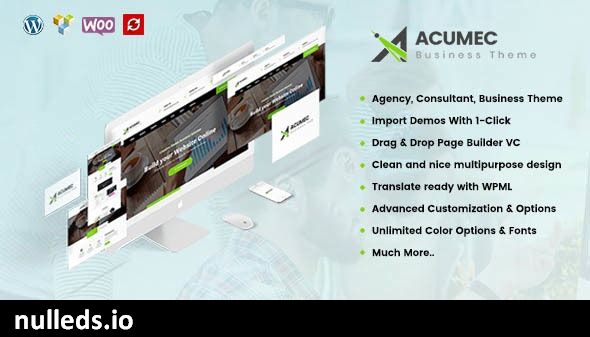 Acumec - Business Multipurpose WordPress Theme